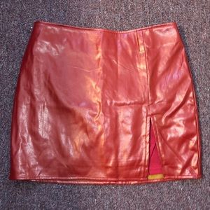 Fashionnova faux leather skirt!